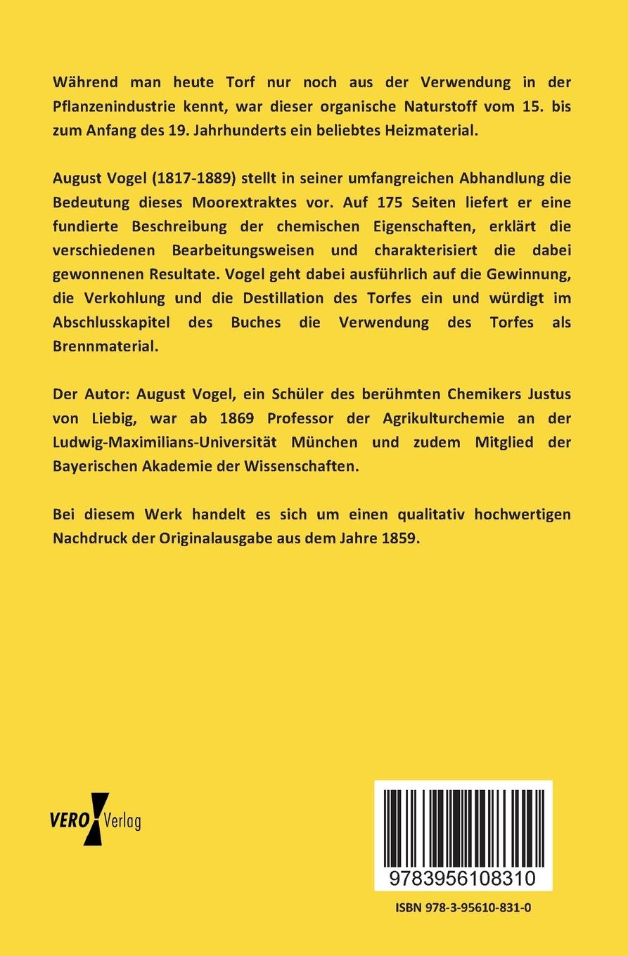 Rückseitencover Der Torf, seine Natur und Bedeutung