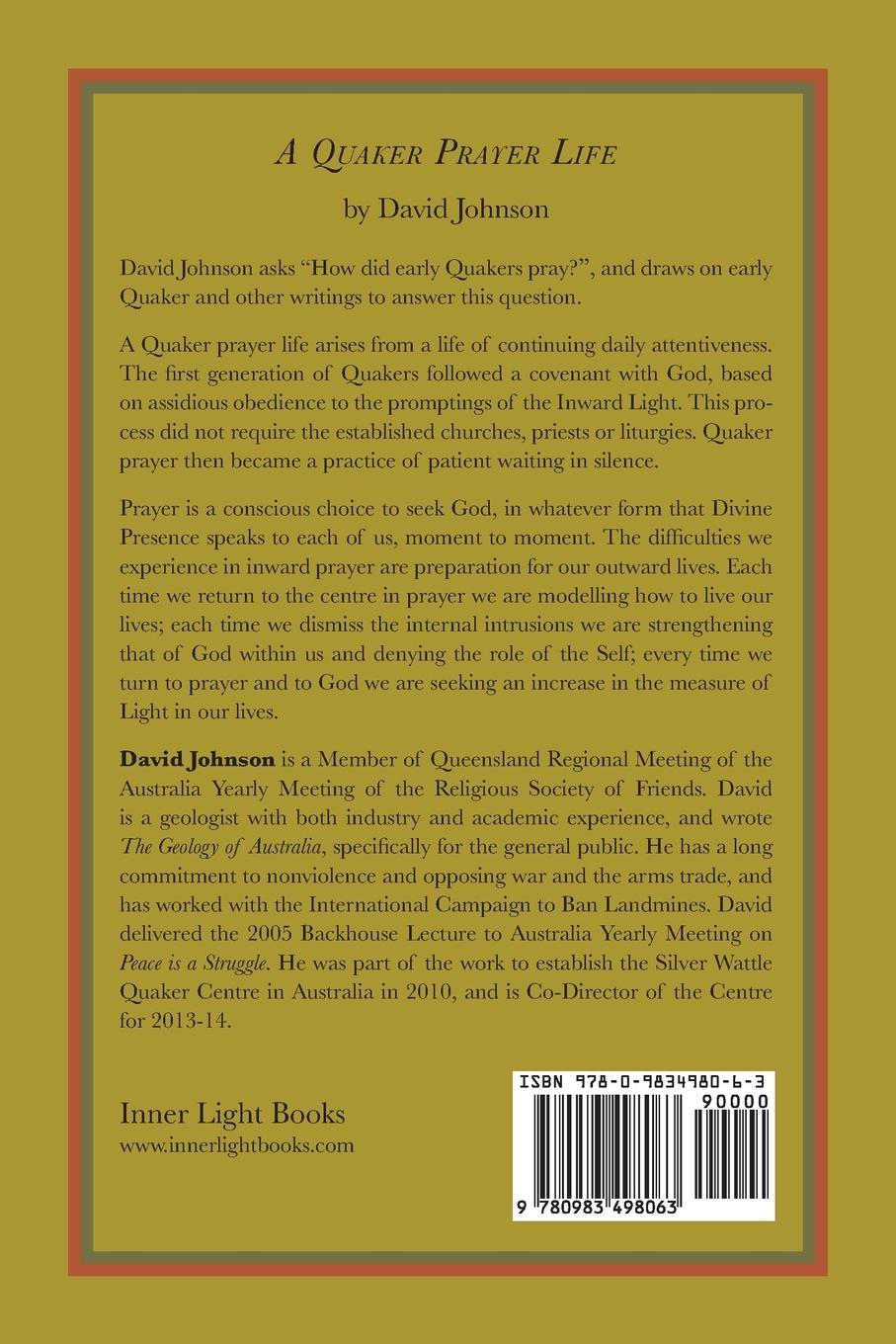 Rückseitencover A Quaker Prayer Life