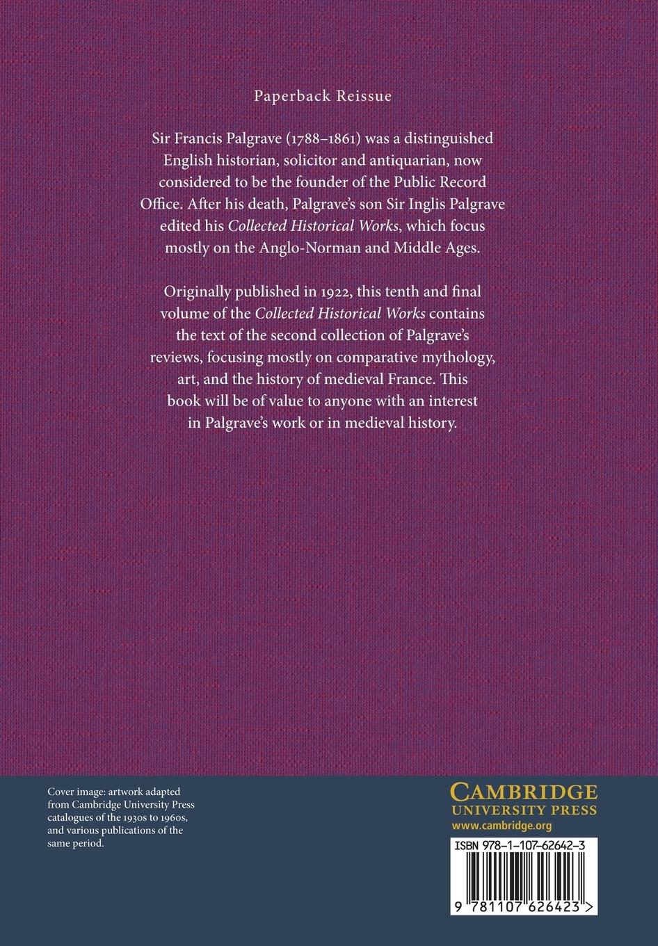 Rückseitencover The Collected Historical Works of Sir Francis Palgrave, K.H