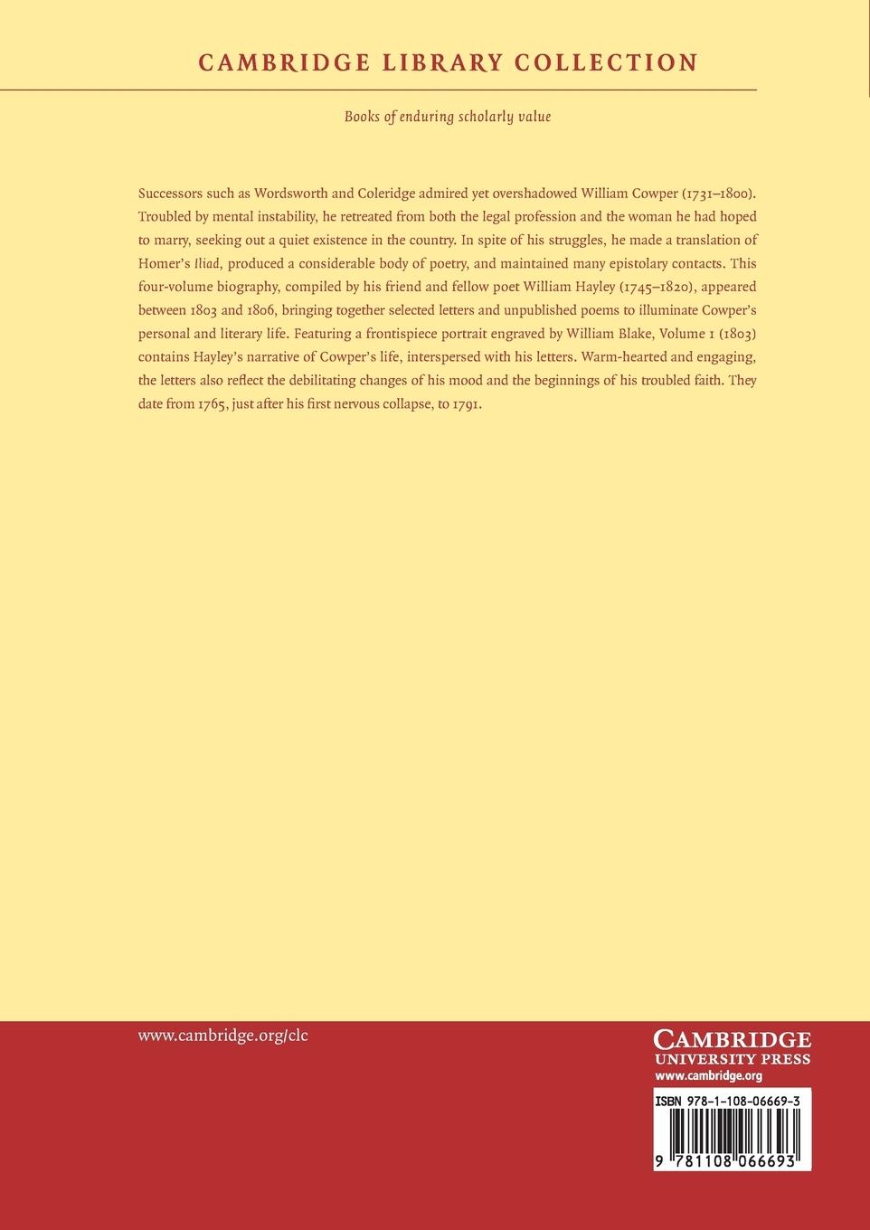 Rückseitencover The Life, and Posthumous Writings, of William Cowper, Esqr.