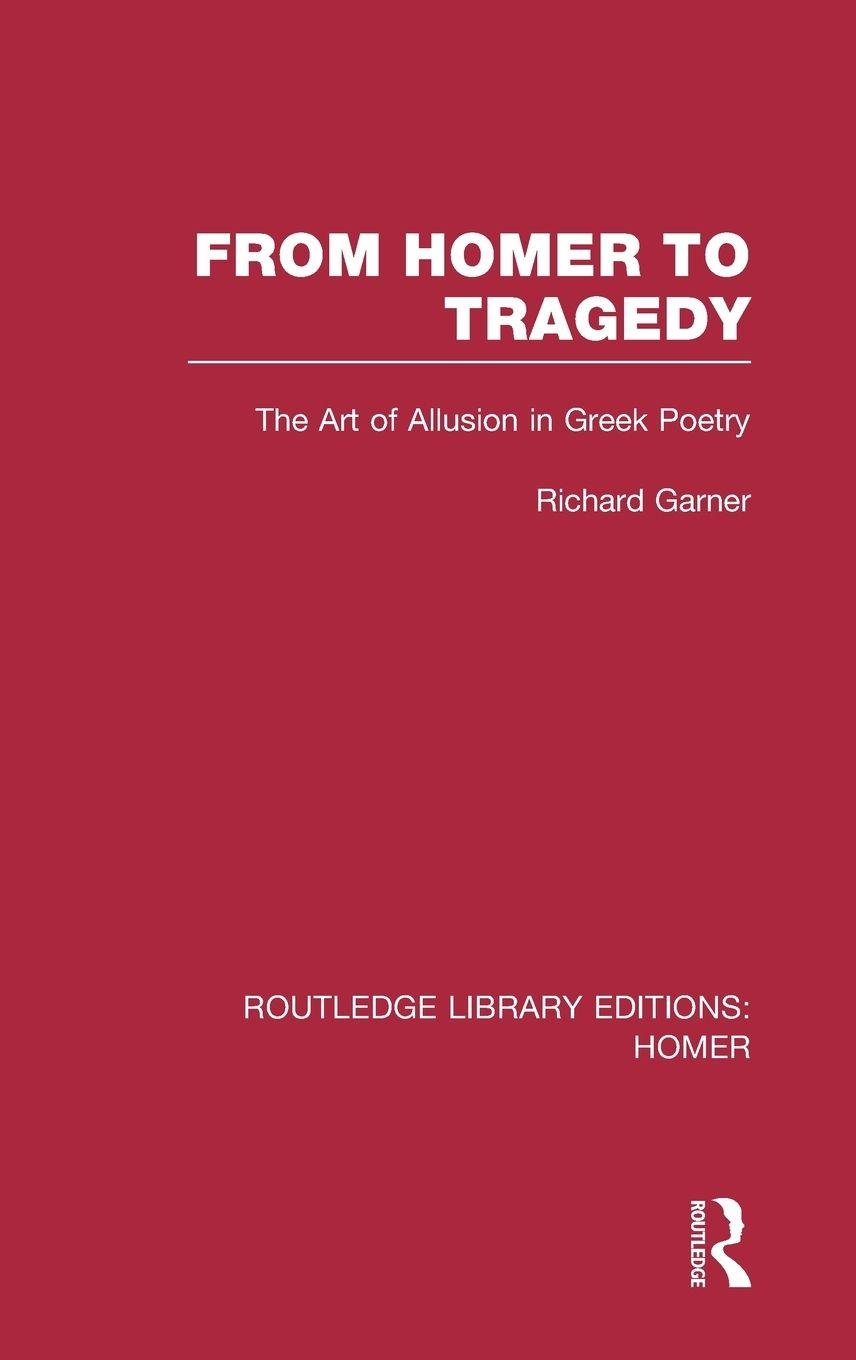 Vorderes Coverbild From Homer to Tragedy