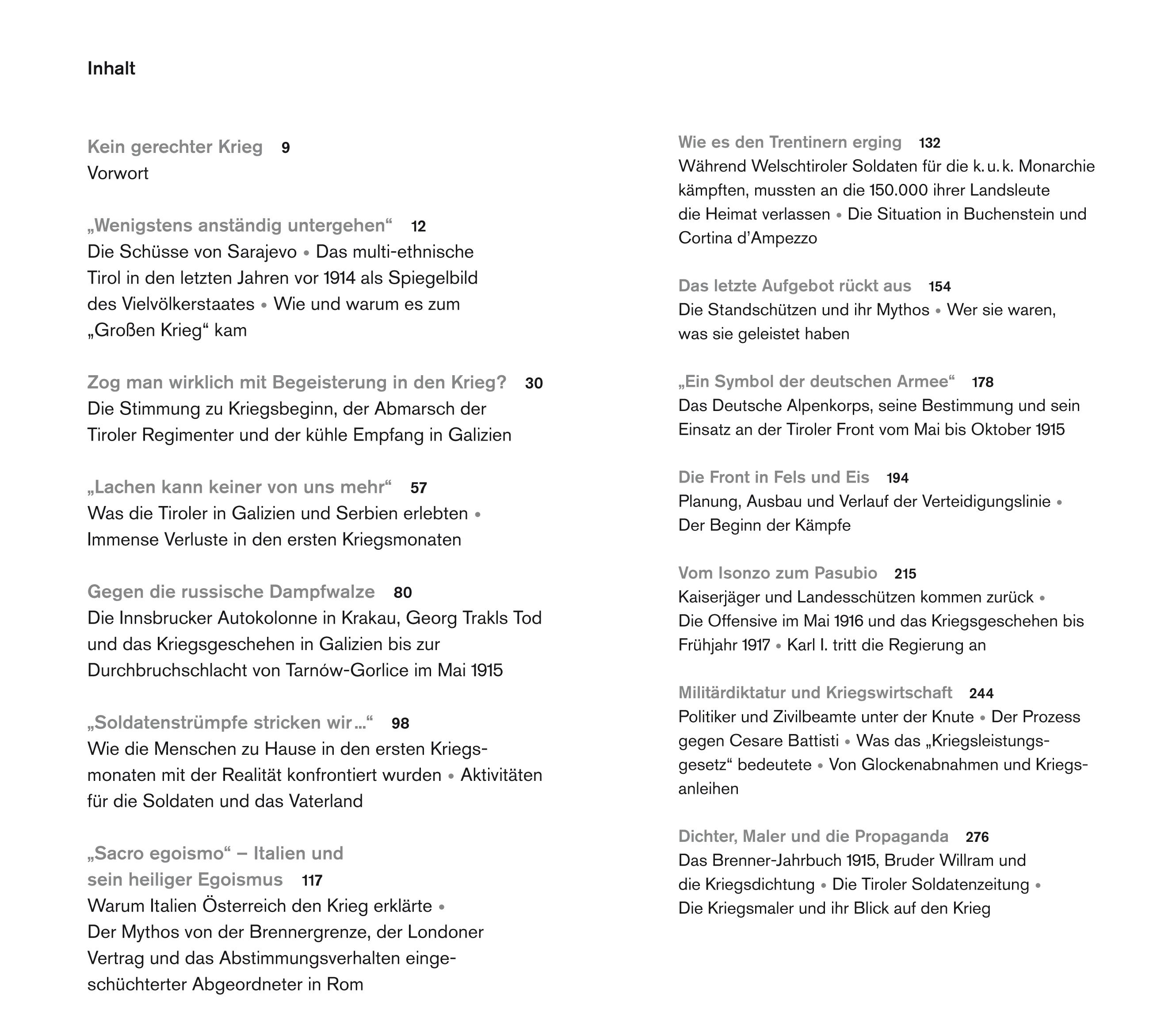 Beispielinhalt (Bild) Tirol und der Erste Weltkrieg