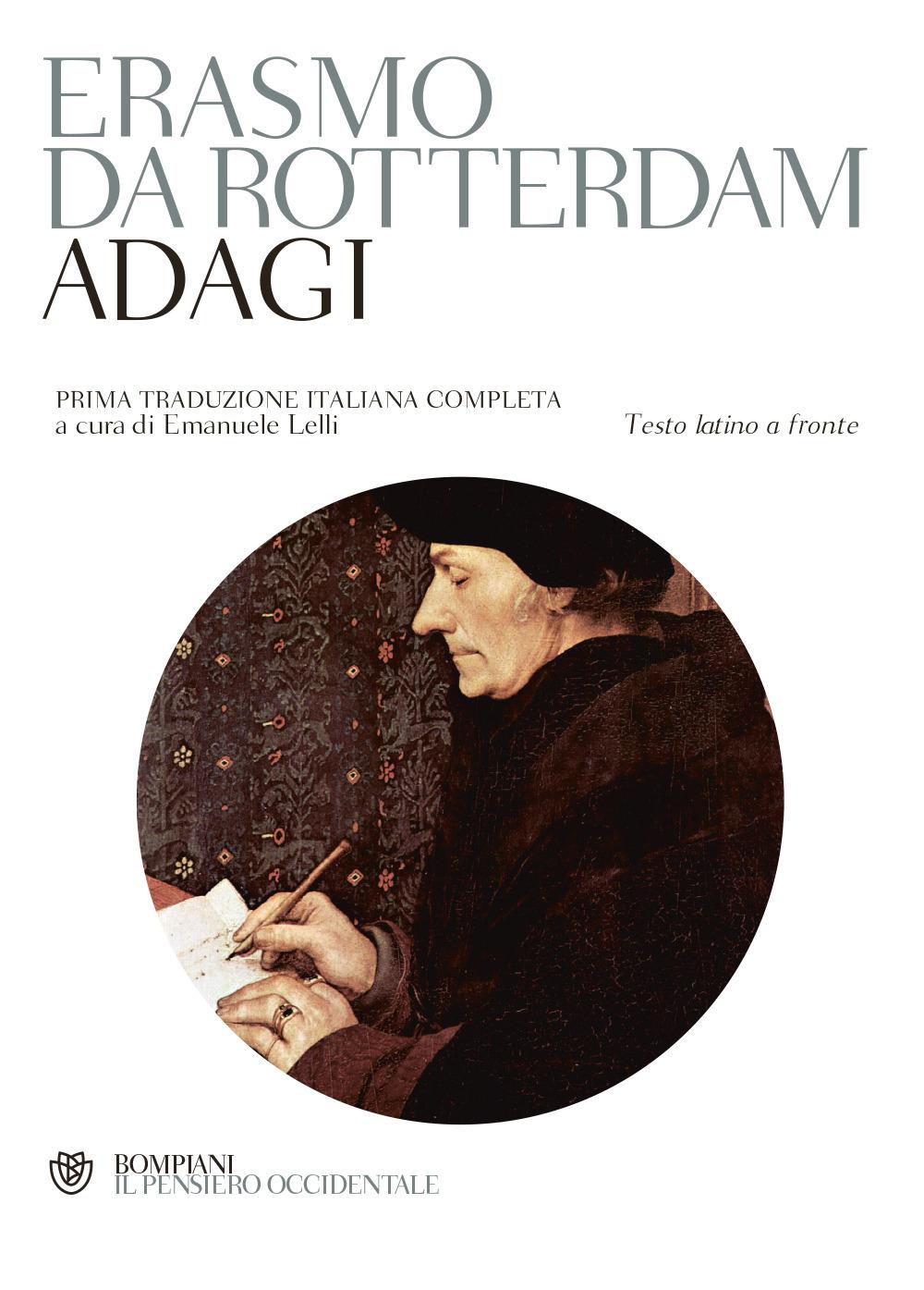 Vorderes Coverbild Adagi. Testo latino a fronte