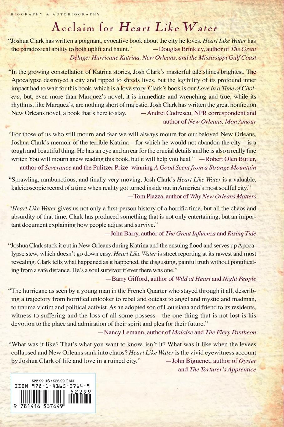 Rückseitencover Heart Like Water