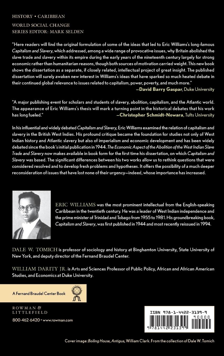 Rückseitencover Economic Aspect of the Abolition of the West Indian Slave Trade and Slavery