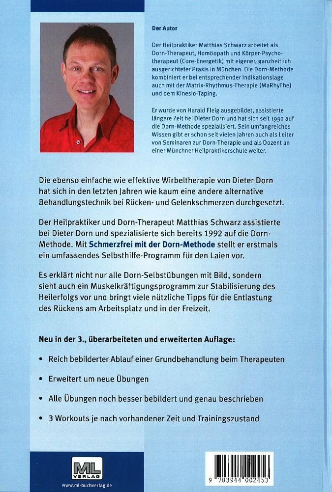 Rückseitencover Schmerzfrei mit der Dorn-Methode
