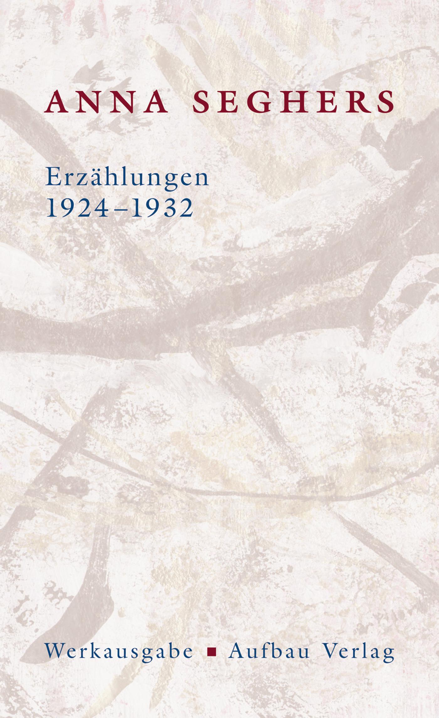 Vorderes Coverbild Erzählungen 1924-1932