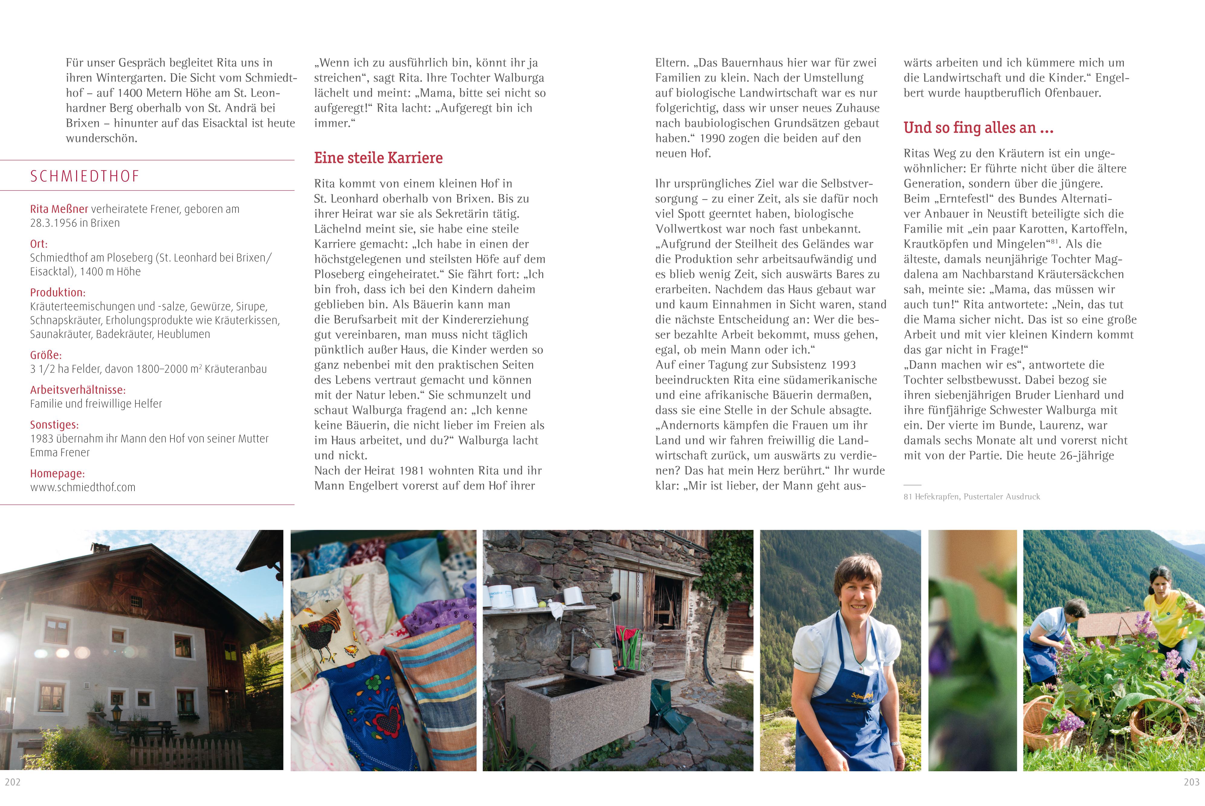 Beispielinhalt (Bild) Südtiroler Kräuterfrauen