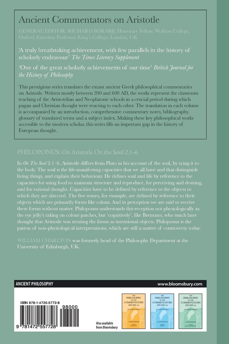 Rückseitencover Philoponus