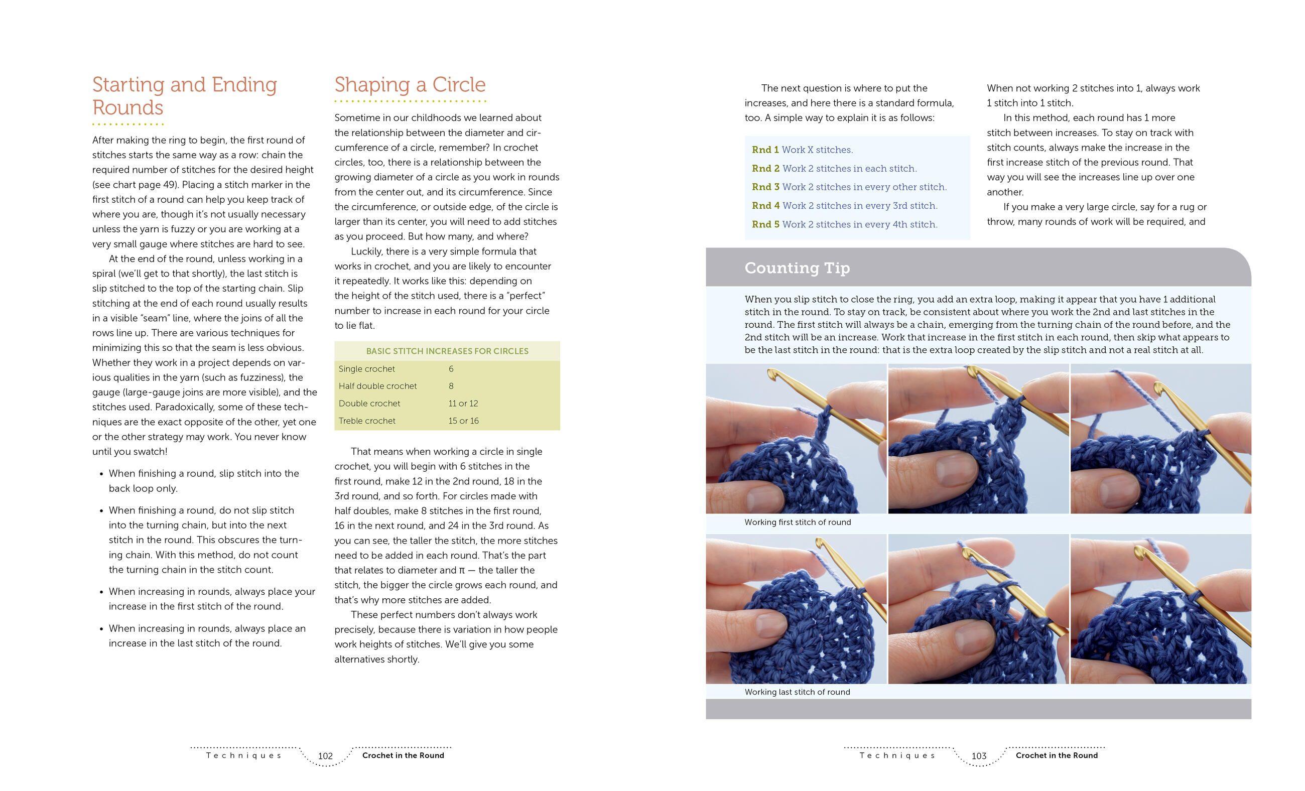 Beispielinhalt (Bild) The Crocheter's Skill-Building Workshop