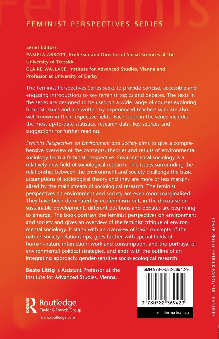 Rückseitencover Feminist Perspectives on Environment and Society