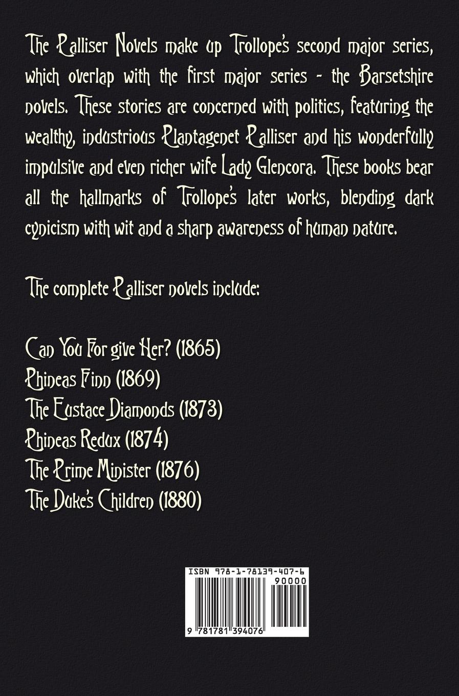 Rückseitencover The Palliser Novels, Volume One, Including
