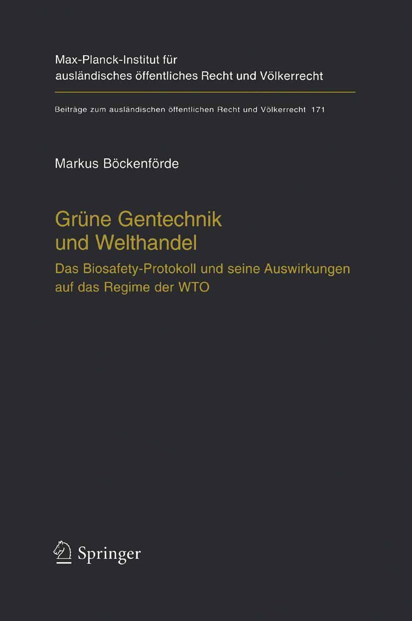 Vorderes Coverbild Grüne Gentechnik und Welthandel