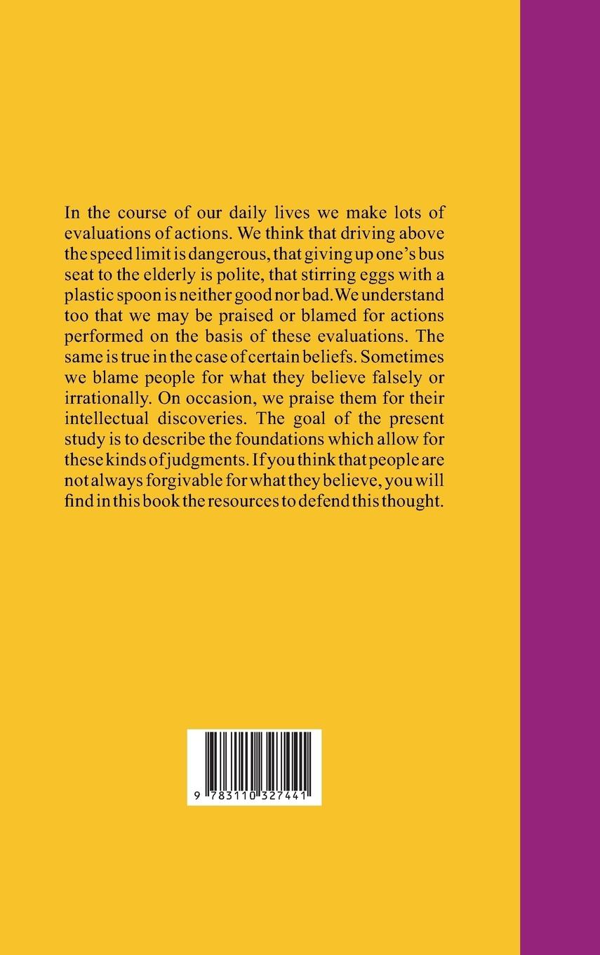 Rückseitencover Foundations of an Ethics of Belief