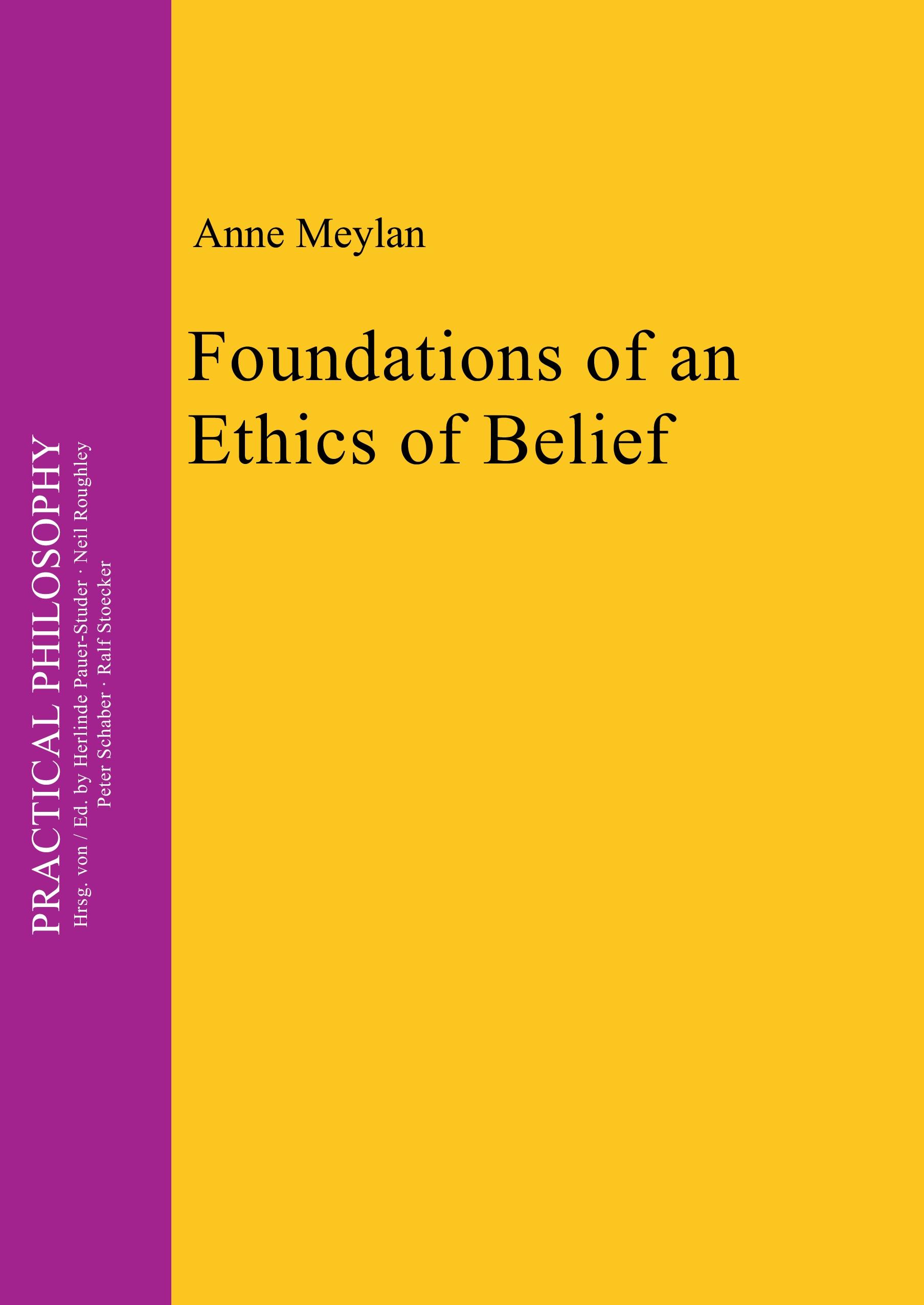 Vorderes Coverbild Foundations of an Ethics of Belief