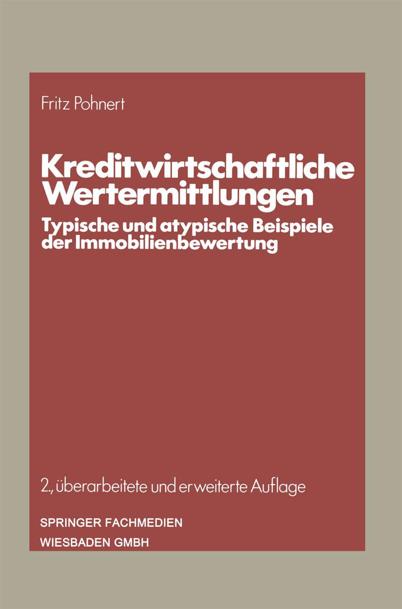 Vorderes Coverbild Kreditwirtschaftliche Wertermittlungen