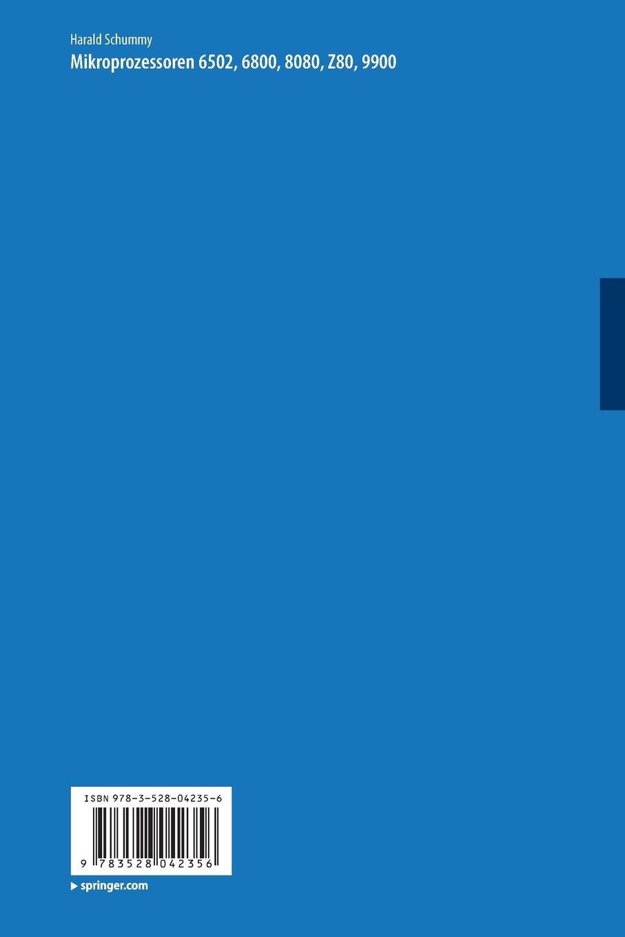 Rückseitencover Mikroprozessoren