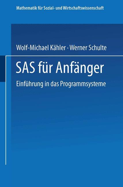 Vorderes Coverbild SAS für Anfänger
