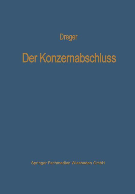Vorderes Coverbild Der Konzernabschluß