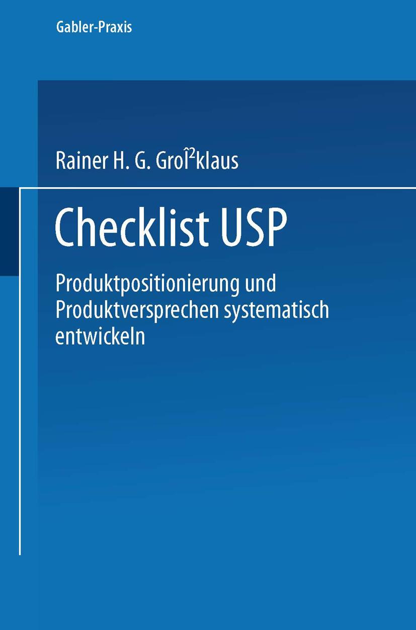 Vorderes Coverbild Checklist USP