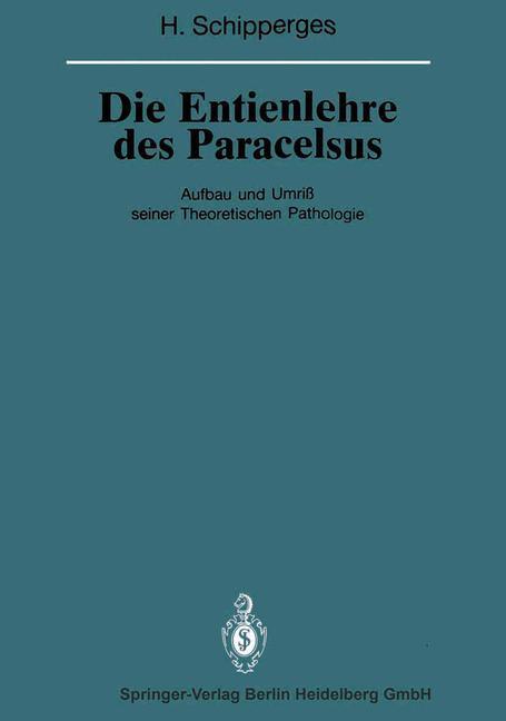 Vorderes Coverbild Die Entienlehre des Paracelsus