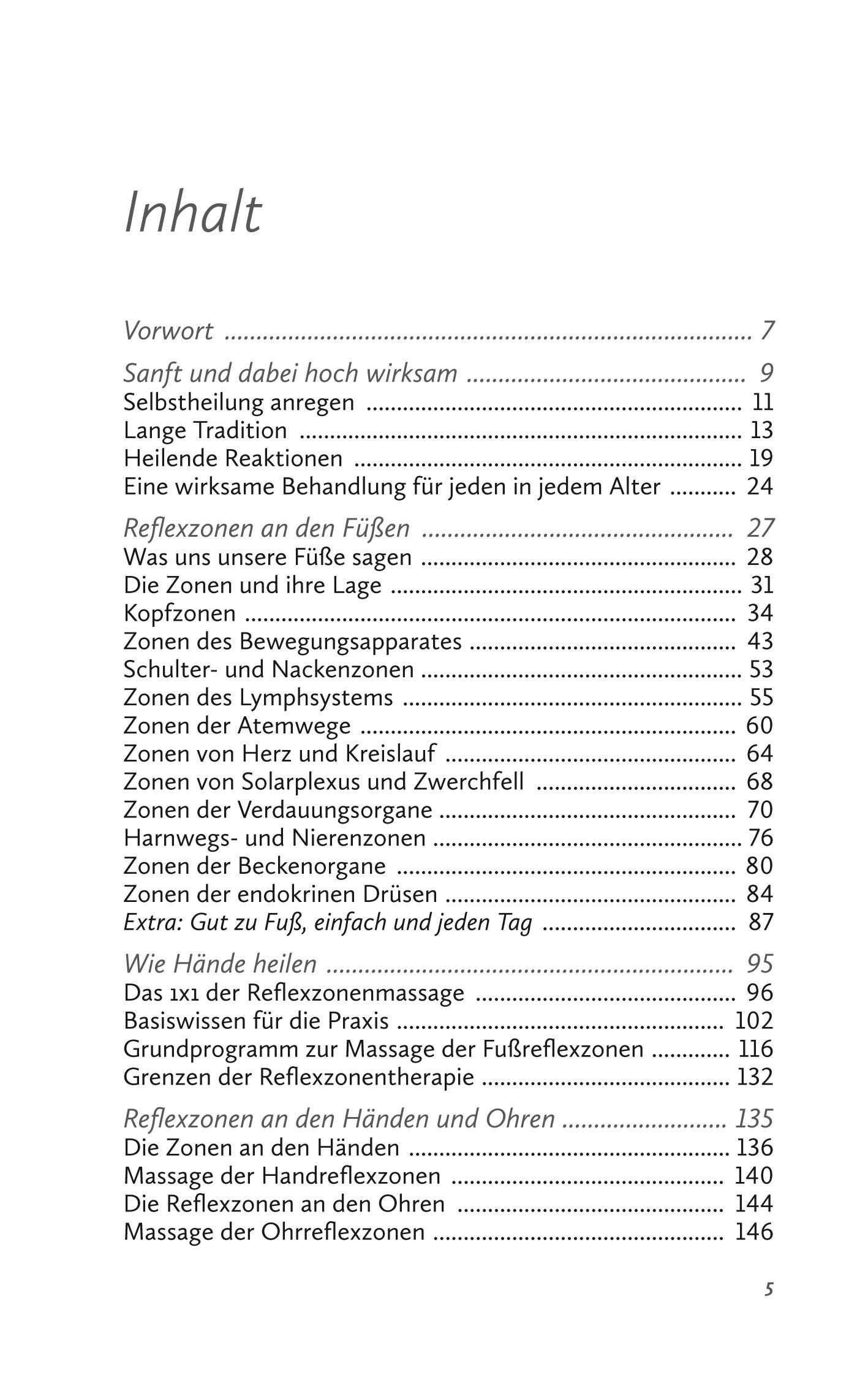 Beispielinhalt (Bild) Reflexzonenmassage. Sanfte Selbstheilung von Kopf bis Fuß