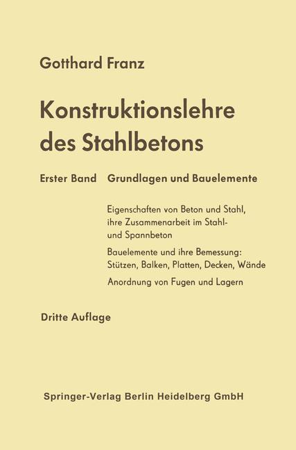 Vorderes Coverbild Konstruktionslehre des Stahlbetons