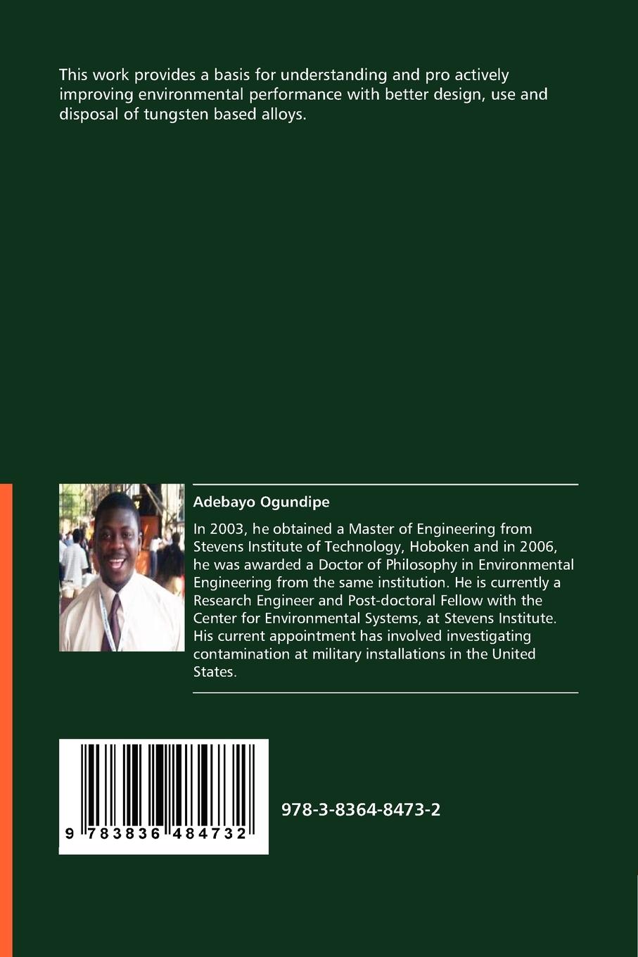 Rückseitencover Environmental Release of Tungsten and Other Elements from Tungsten Heavy Alloys