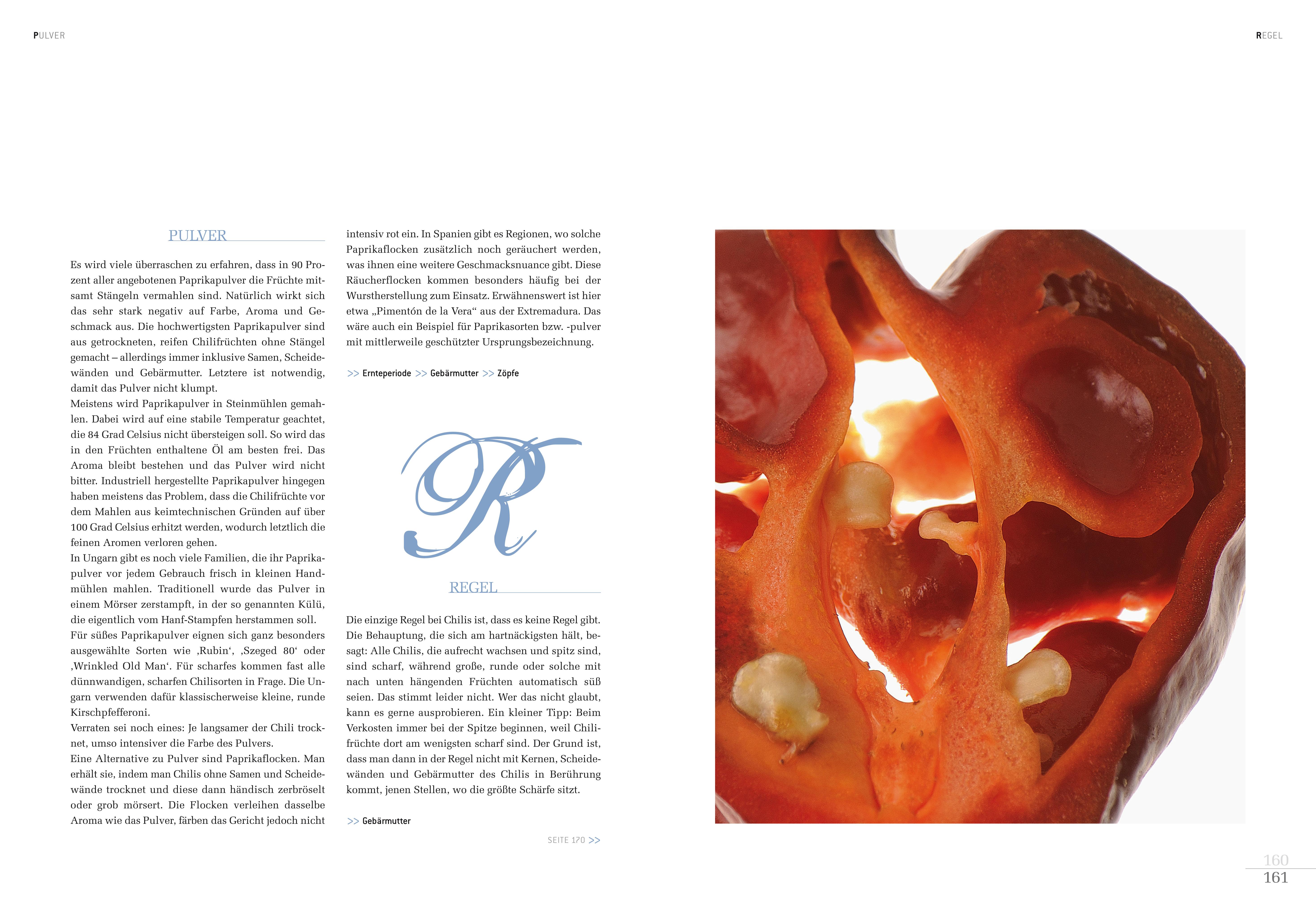 Beispielinhalt (Bild) Atlas der erlesenen Chilis und Paprika