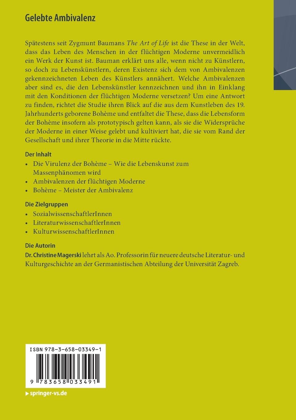 Rückseitencover Gelebte Ambivalenz