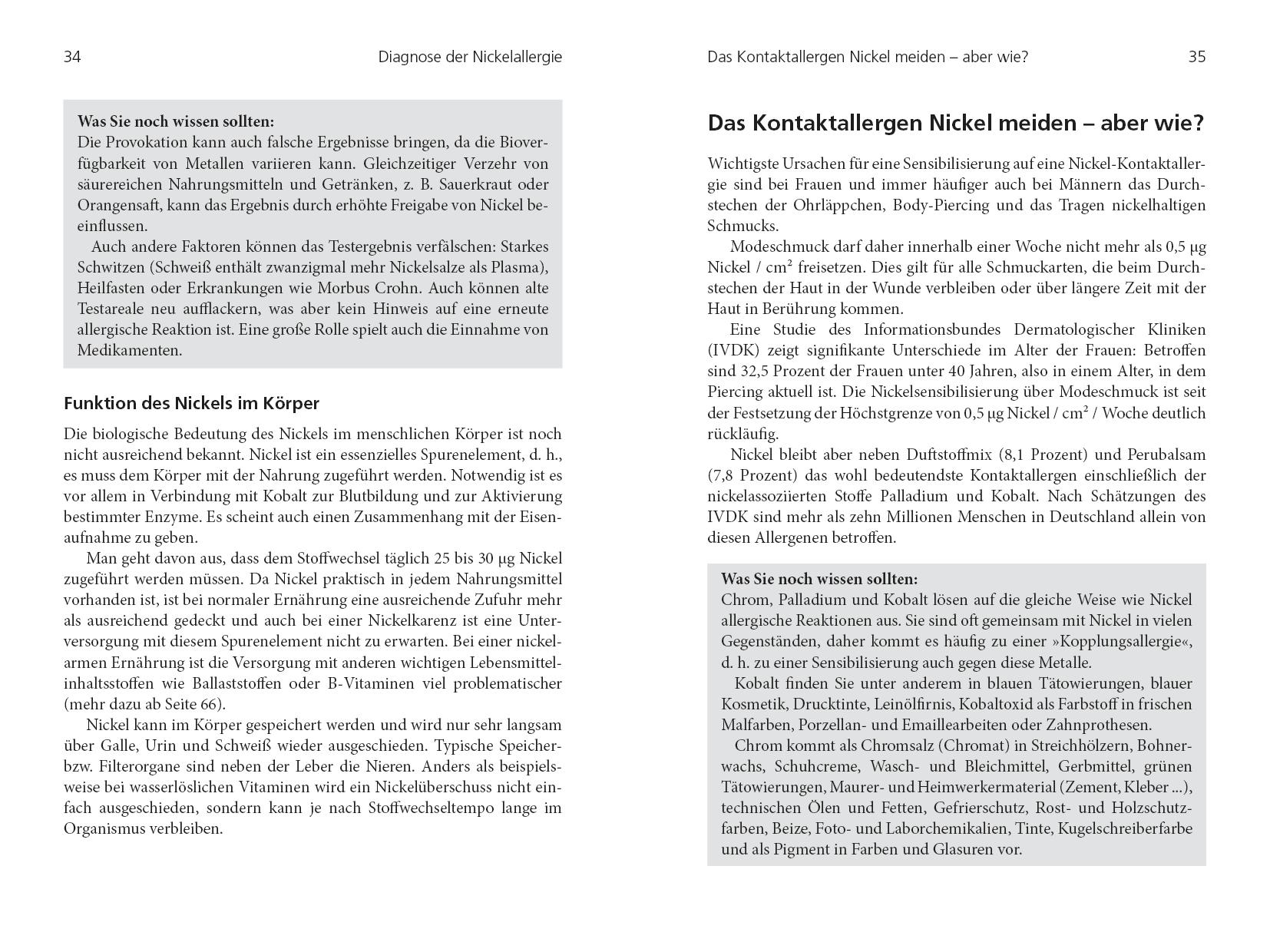 Beispielinhalt (Bild) Nickelallergie