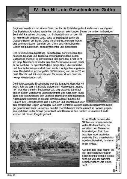 Beispielinhalt (Bild) Lernwerkstatt - Die Ägypter