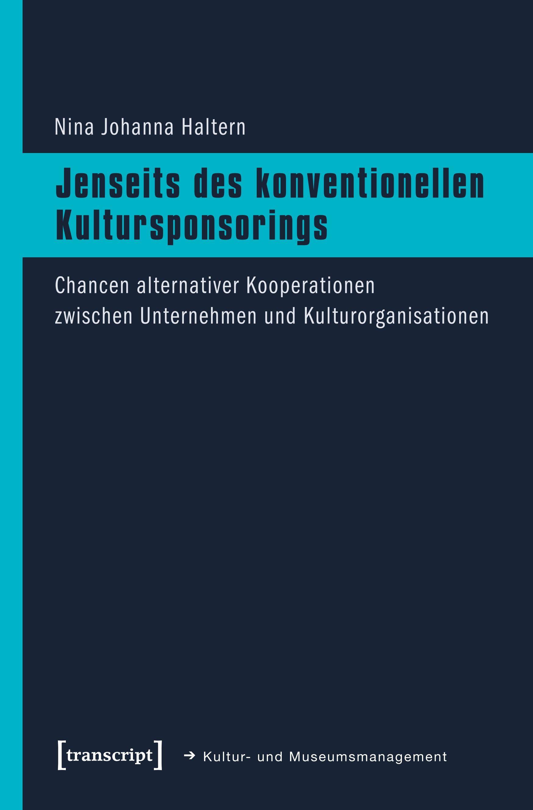 Vorderes Coverbild Jenseits des konventionellen Kultursponsorings