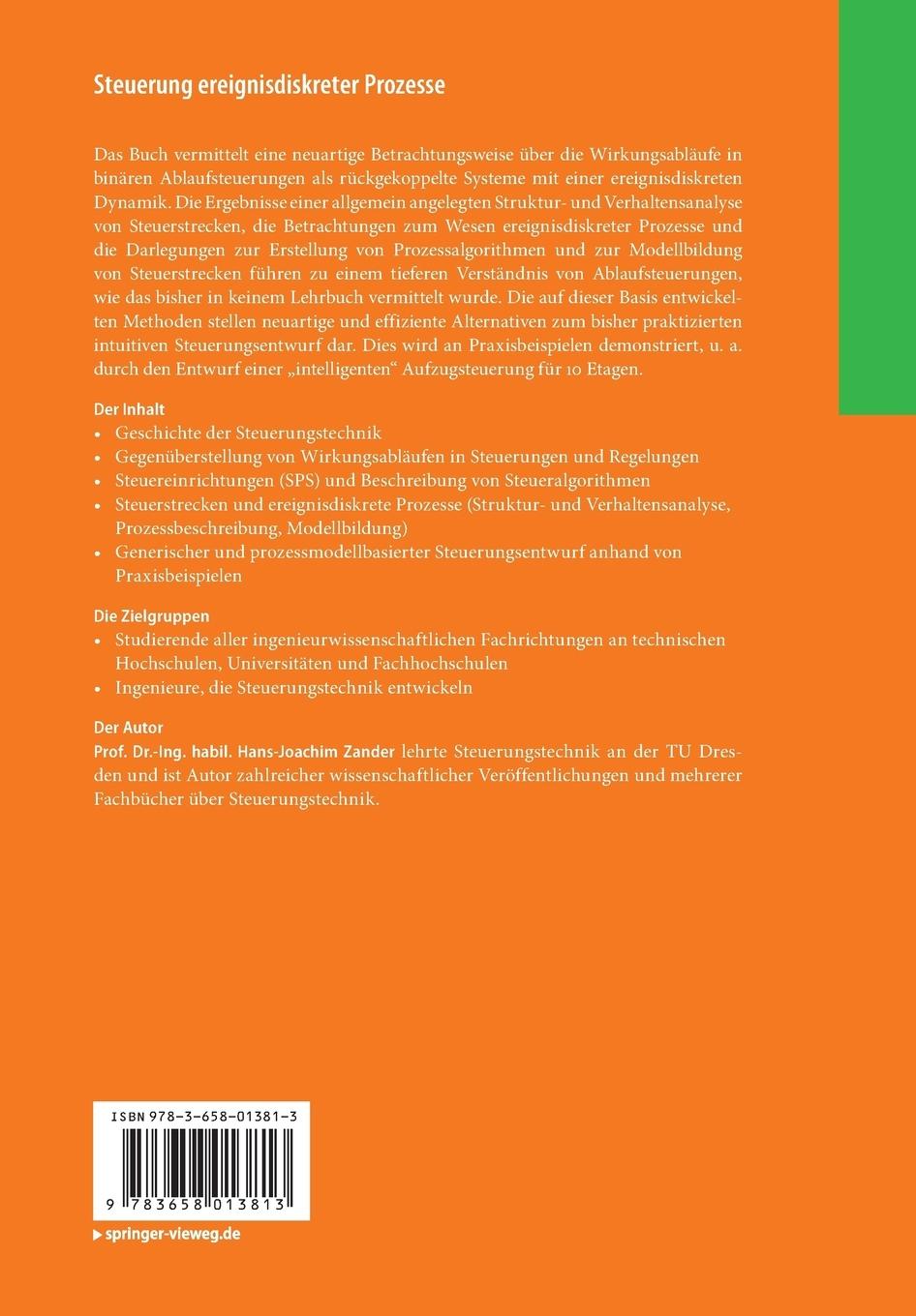 Rückseitencover Steuerung ereignisdiskreter Prozesse