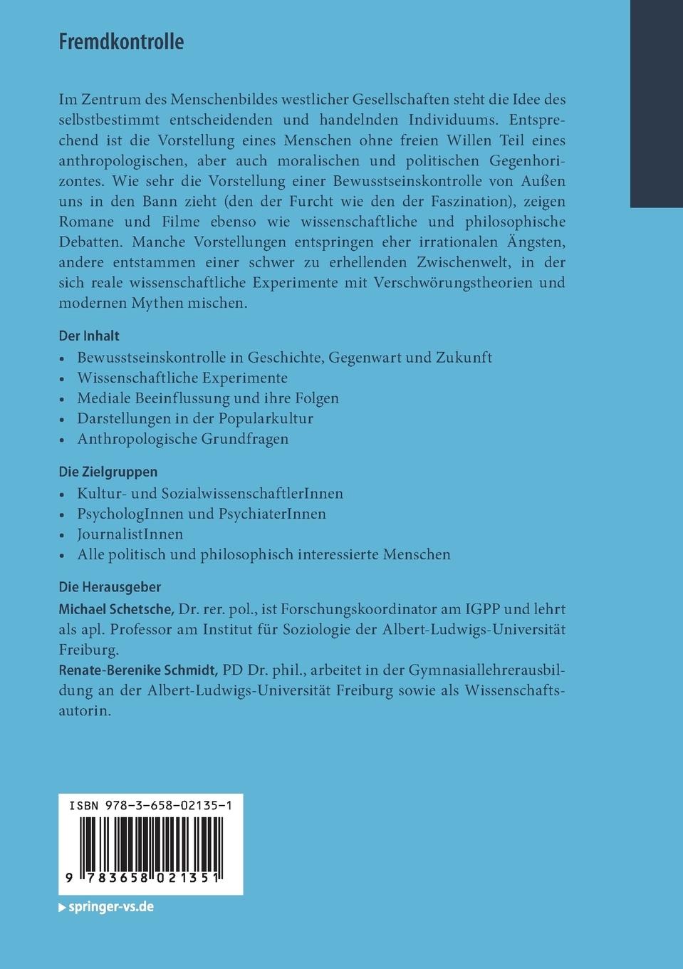 Rückseitencover Fremdkontrolle