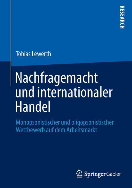 Vorderes Coverbild Nachfragemacht und internationaler Handel