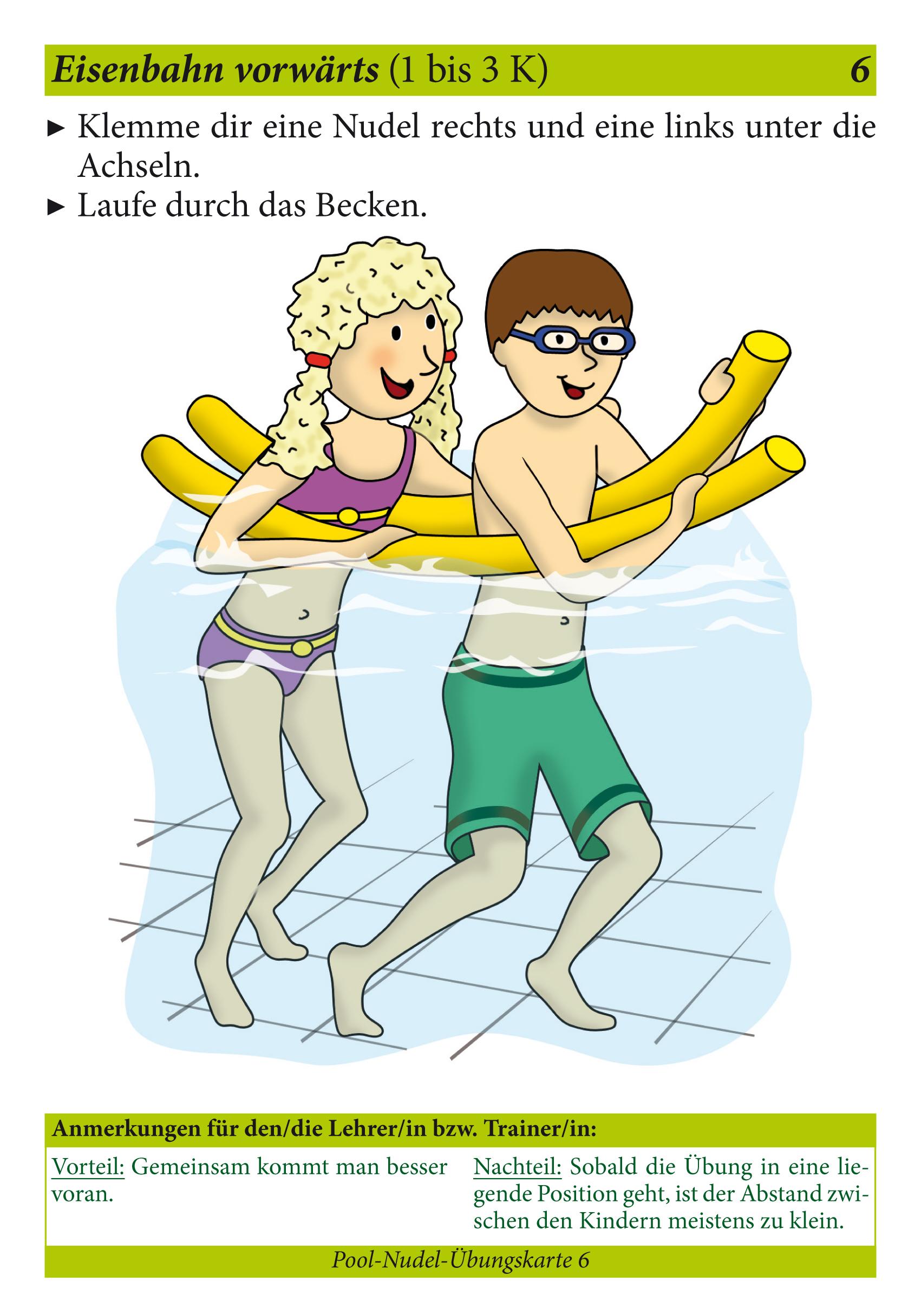 Beispielinhalt (Bild) Schwimmen lernen 03. Pool-Nudel & Co. Laminiert