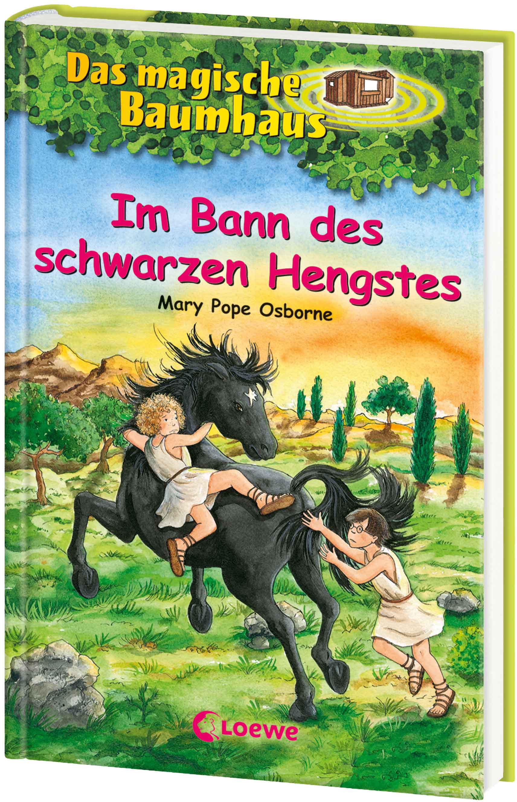 Vorderes Coverbild Das magische Baumhaus 47. Im Bann des schwarzen Hengstes