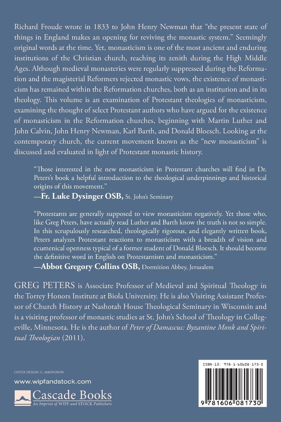 Rückseitencover Reforming the Monastery