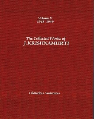 Vorderes Coverbild The Collected Works of J. Krishnamurti, Volume V