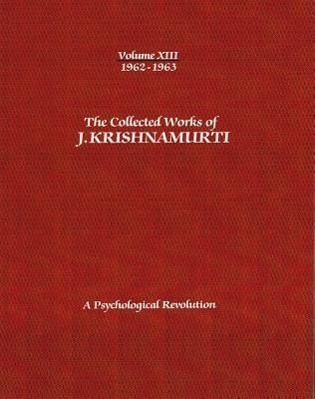 Vorderes Coverbild The Collected Works of J.Krishnamurti -Volume XIII 1962-1963