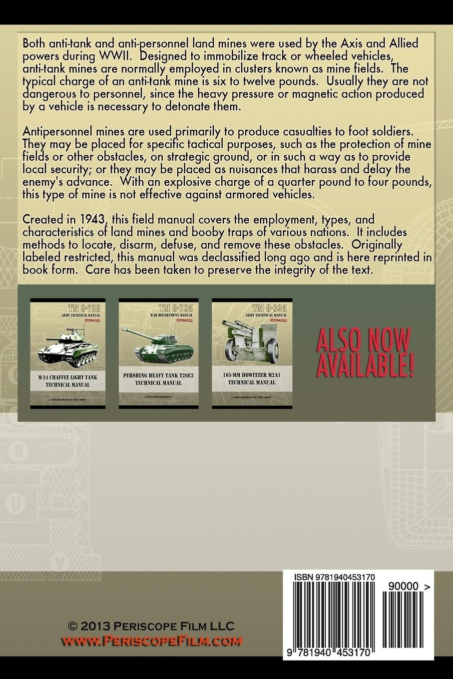 Rückseitencover Land Mines and Booby Traps Field Manual