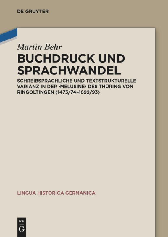 Vorderes Coverbild Buchdruck und Sprachwandel