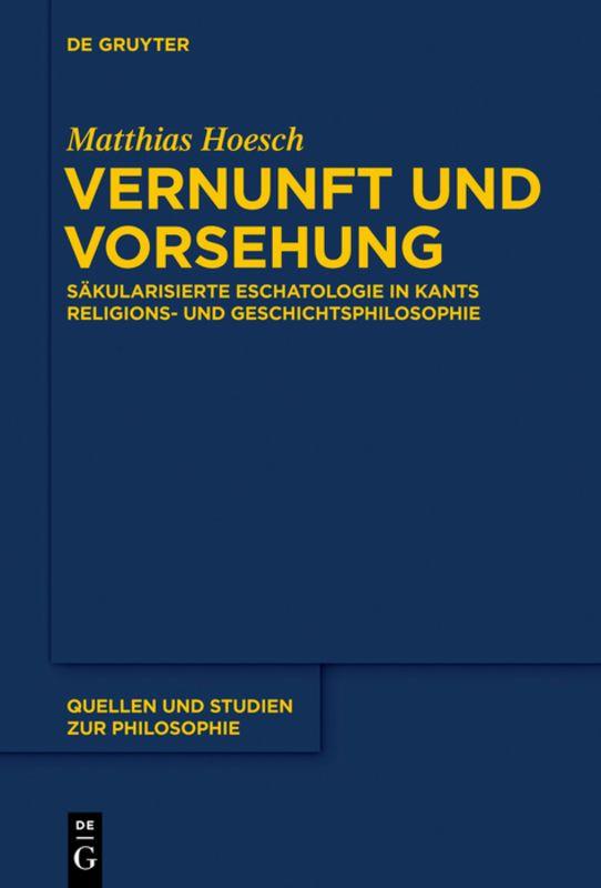 Vorderes Coverbild Vernunft und Vorsehung