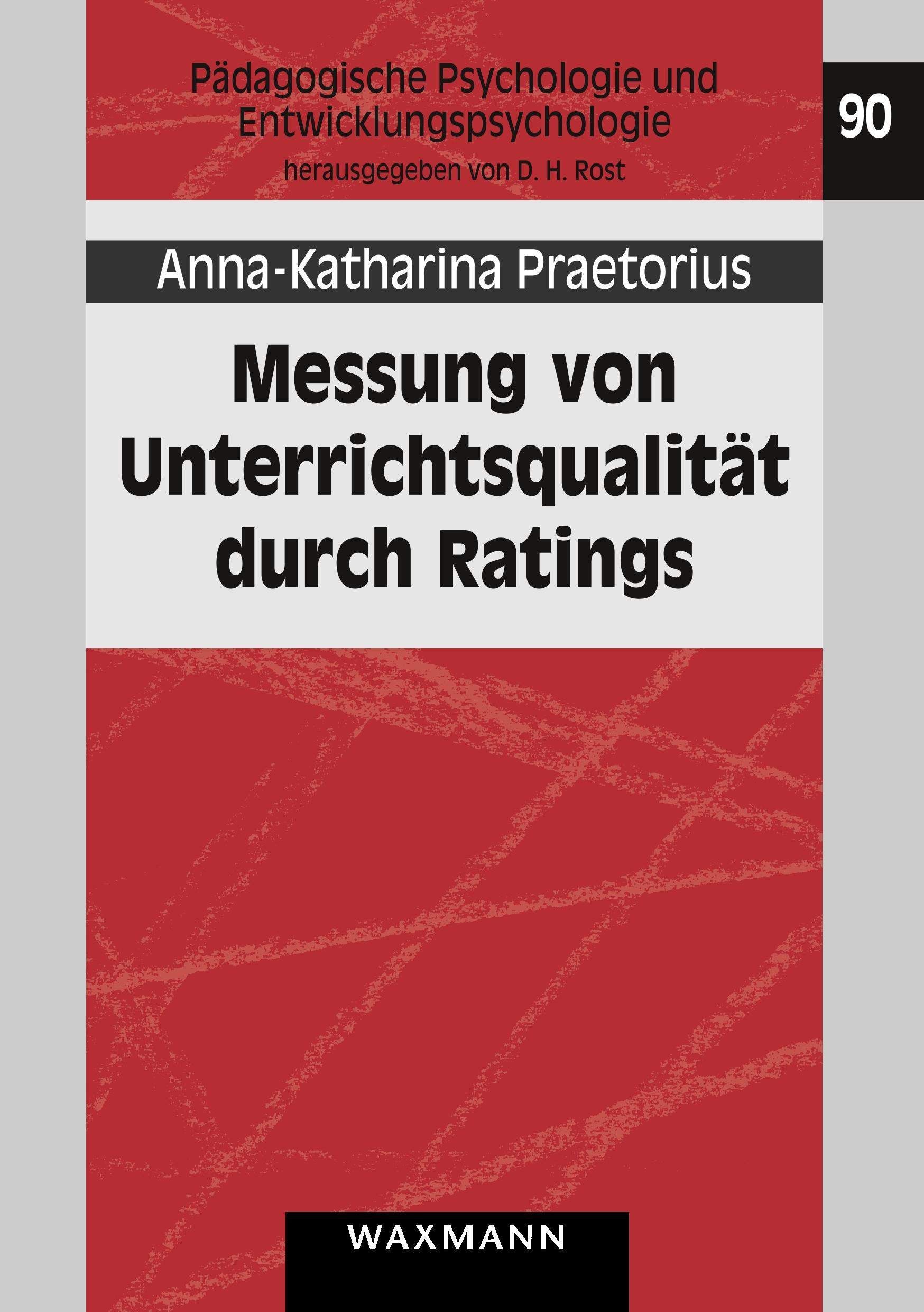 Vorderes Coverbild Messung von Unterrichtsqualität durch Ratings