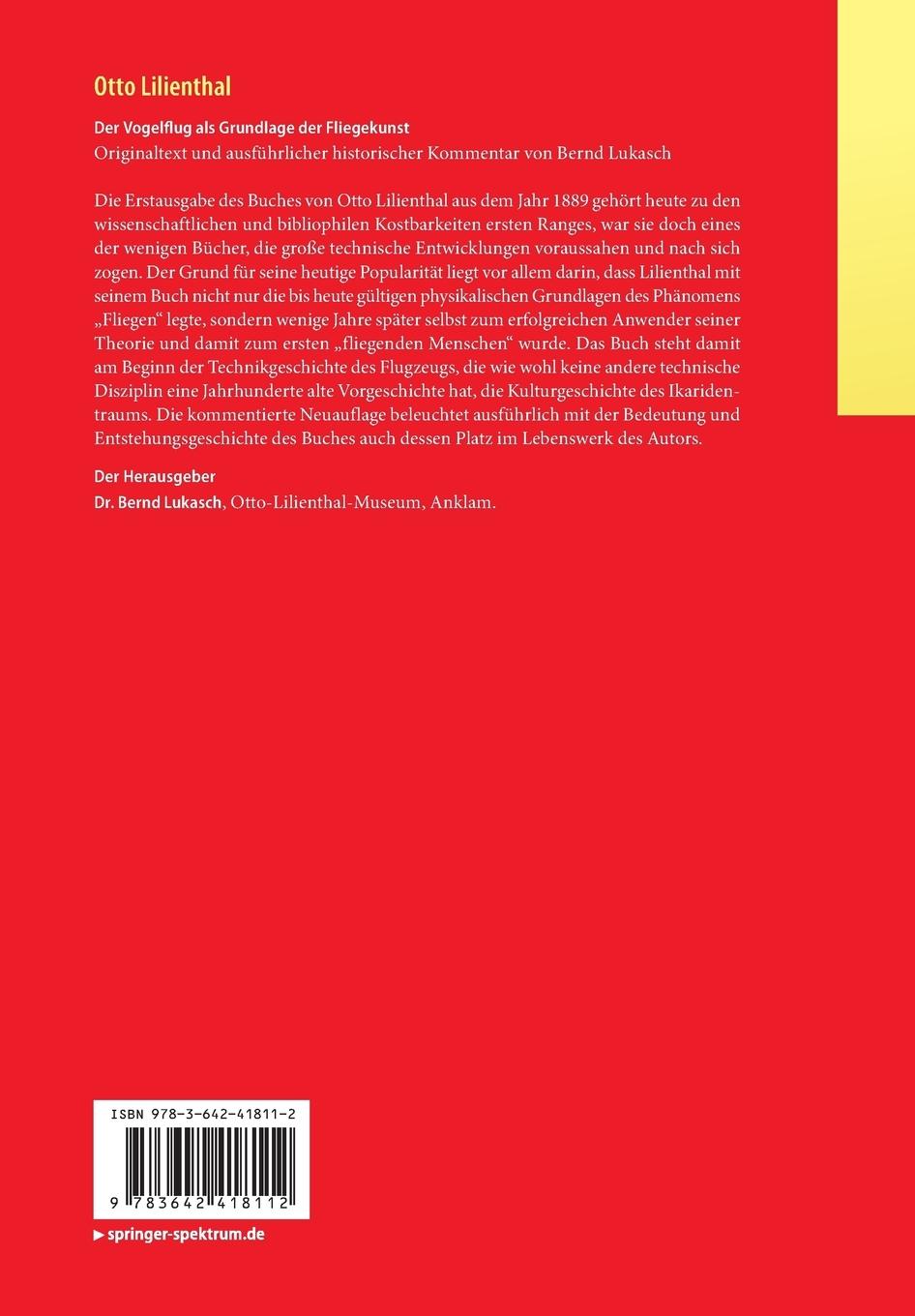 Rückseitencover Otto Lilienthal