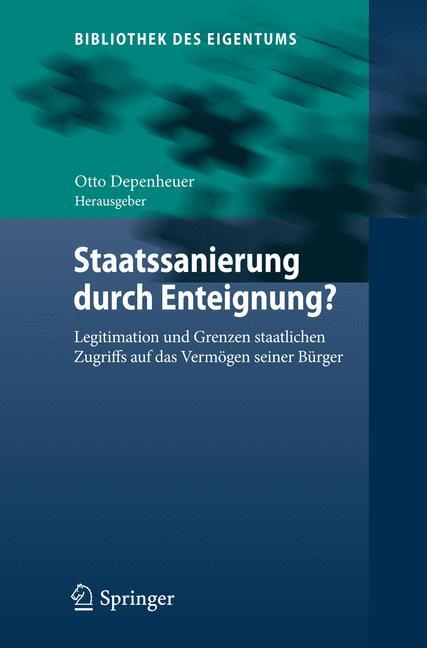 Vorderes Coverbild Staatssanierung durch Enteignung?