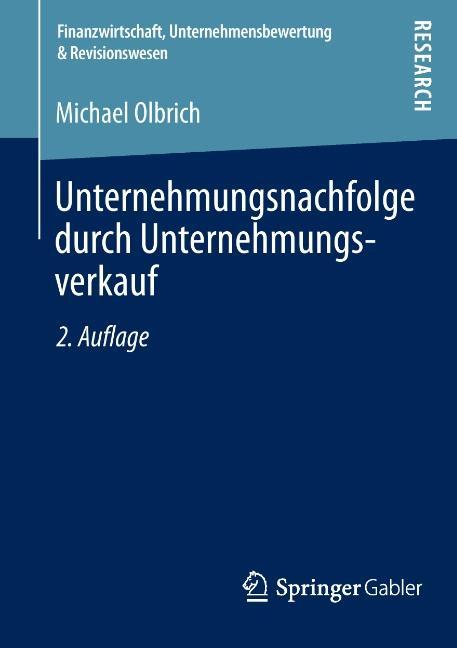 Vorderes Coverbild Unternehmungsnachfolge durch Unternehmungsverkauf