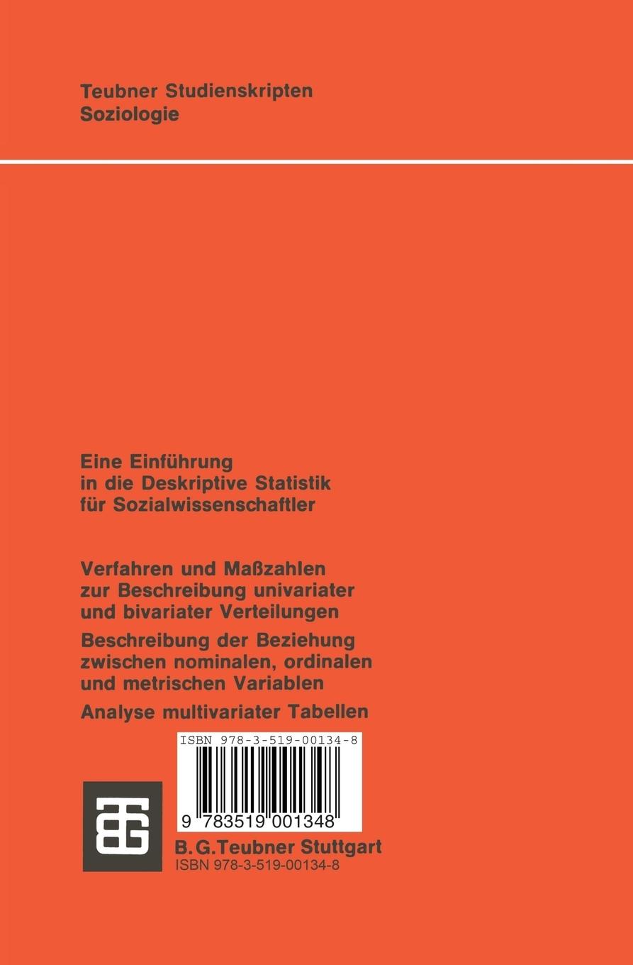 Rückseitencover Deskriptive Statistik