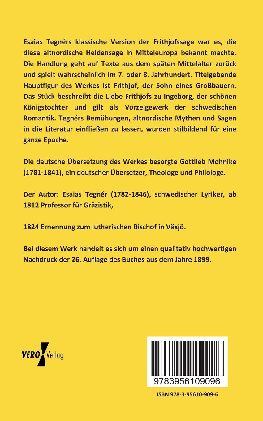 Rückseitencover Die Frithjof-Saga